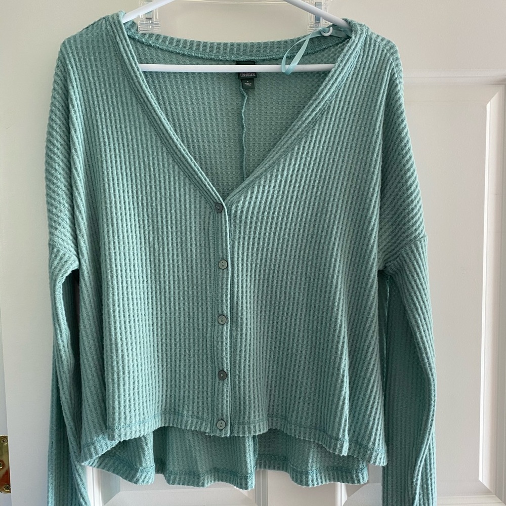 Teal sweater top